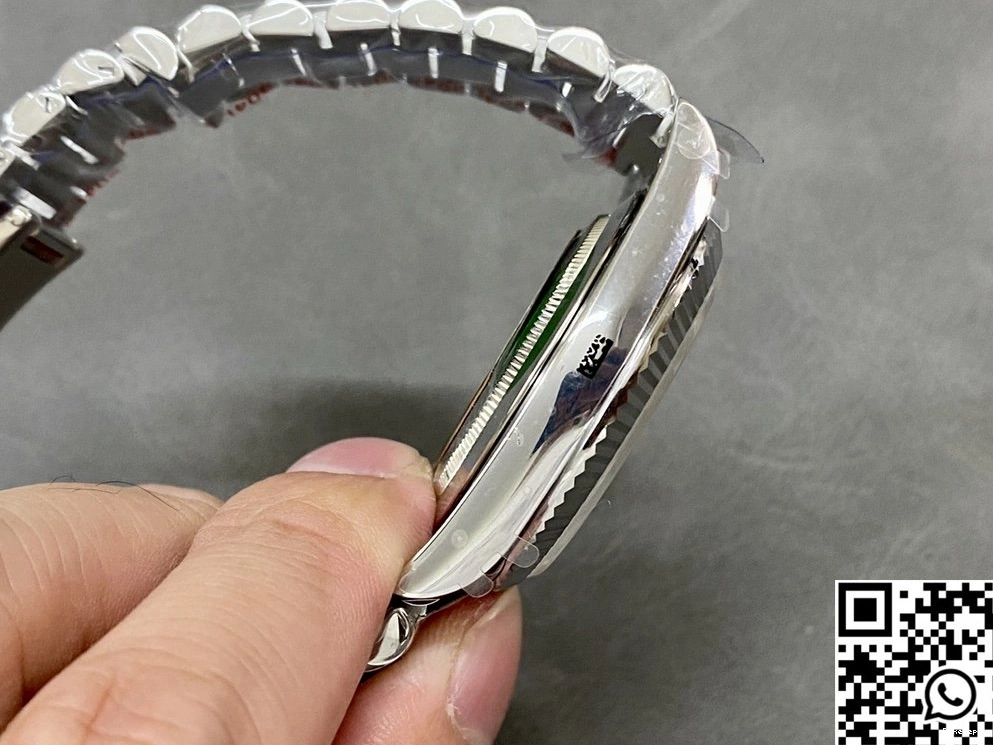 Date Steel Factory v5 Tungsten Day Rolex QF Green Dial M228239-0033 1121